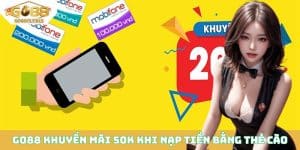Go88 khuyến mãi 50K khi nạp tiền bằng thẻ cào